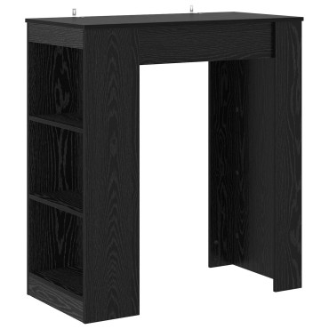 vidaXL Τραπέζι μπαρ 95x47x103,5cm Επεξεργασμένο Ξύλο Μαύρη Δρυς 1 τεμ.