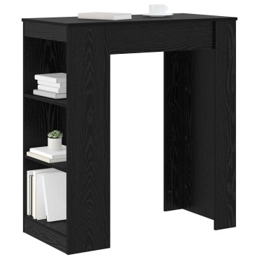 vidaXL Τραπέζι μπαρ 95x47x103,5cm Επεξεργασμένο Ξύλο Μαύρη Δρυς 1 τεμ.