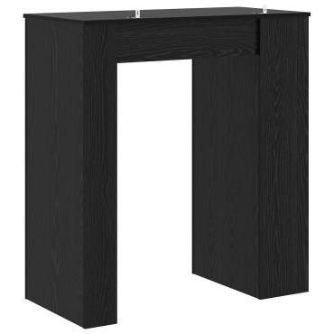 vidaXL Τραπέζι μπαρ 95x47x103,5cm Επεξεργασμένο Ξύλο Μαύρη Δρυς 1 τεμ.