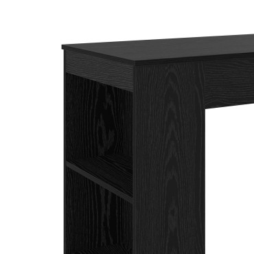 vidaXL Τραπέζι μπαρ 95x47x103,5cm Επεξεργασμένο Ξύλο Μαύρη Δρυς 1 τεμ.