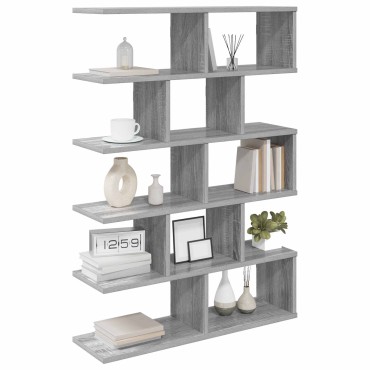 vidaXL Ράφι Τοίχου Γκρι Sonoma 70x20x100cm Επεξεργασμένο Ξύλο 1 τεμ.