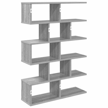 vidaXL Ράφι Τοίχου Γκρι Sonoma 70x20x100cm Επεξεργασμένο Ξύλο 1 τεμ.