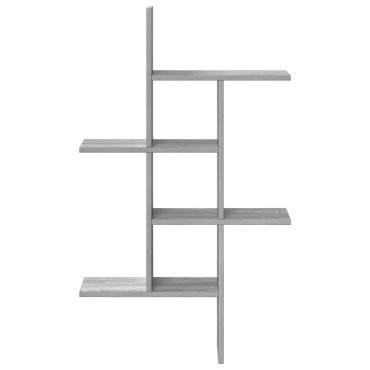 vidaXL Ράφι Τοίχου Γκρι Sonoma 61x15x102cm Επεξεργασμένο Ξύλο 1 τεμ.