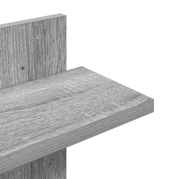 vidaXL Ράφι Τοίχου Γκρι Sonoma 48,5x15x101cm Επεξεργασμένο Ξύλο 1 τεμ.