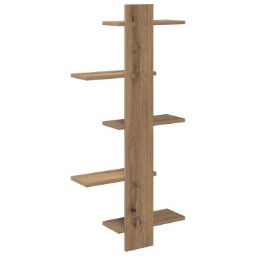 vidaXL Ράφι Τοίχου Artisan Δρυς 48,5x15x101cm Επεξεργασμένο Ξύλο 1 τεμ.