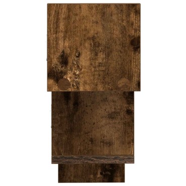 vidaXL Ράφι Τοίχου Καπνισμένο Ξύλο Δρυός 48x15x42 εκ 1 τεμ.