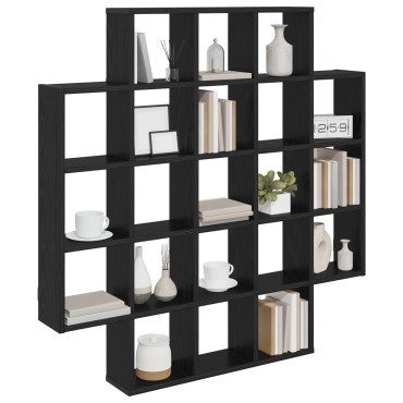 vidaXL Ράφι Τοίχου Μαύρη Δρυς 100x13x100cm Επεξεργασμένο Ξύλο 1 τεμ.