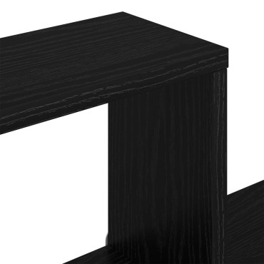 vidaXL Ράφι Τοίχου Μαύρη Δρυς 100x13x100cm Επεξεργασμένο Ξύλο 1 τεμ.