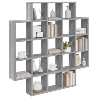 vidaXL Ράφι Τοίχου Γκρι Sonoma 100x13x100cm Επεξεργασμένο Ξύλο 1 τεμ.
