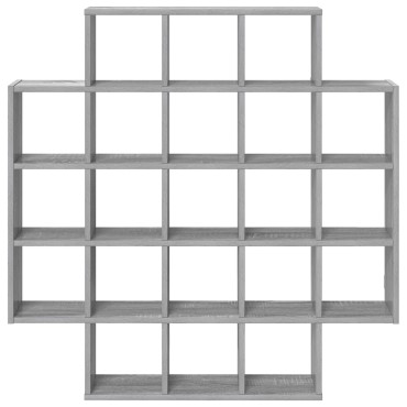 vidaXL Ράφι Τοίχου Γκρι Sonoma 100x13x100cm Επεξεργασμένο Ξύλο 1 τεμ.