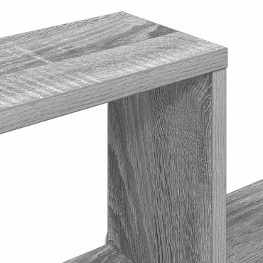 vidaXL Ράφι Τοίχου Γκρι Sonoma 100x13x100cm Επεξεργασμένο Ξύλο 1 τεμ.