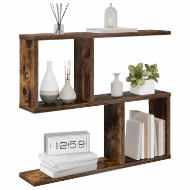 vidaXL Ράφι Τοίχου Καπνισμένο Ξύλο Δρυός 60x12x50,5 εκ 1 τεμ.