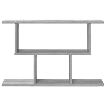 vidaXL Ράφι Τοίχου Γκρι Sonoma 80x15x50,5cm Επεξεργασμένο Ξύλο 1 τεμ.