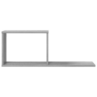 vidaXL Κρεμαστά ράφια Γκρι Sonoma 80x15x30cm Επεξεργασμένο Ξύλο