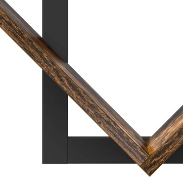 vidaXL Ράφι Τοίχου 2 τεμ. Καπνισμένο Ξύλο Δρυός 43x15x47 εκ