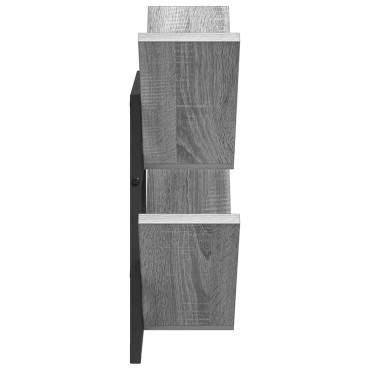 vidaXL Ράφι Τοίχου Γκρι Sonoma 43x15x47cm Επεξεργασμένο Ξύλο 1 τεμ.