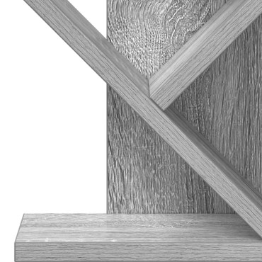 vidaXL Ράφι Δέντρου 4-Επιπέδων 30x18x60cm Επεξεργασμένο Ξύλο 1 τεμ.