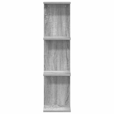 vidaXL Ράφι Τοίχου 2 τεμ. Γκρι Sonoma 25x15x100 εκ