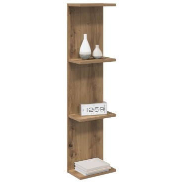 vidaXL Ράφι Τοίχου Artisan Δρυς 25x15x100cm Επεξεργασμένο Ξύλο 1 τεμ.