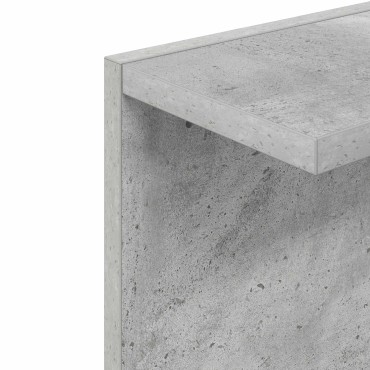 vidaXL Ράφι Τοίχου Γκρι Σκυροδέματος 30x15x100 εκ 1 τεμ.