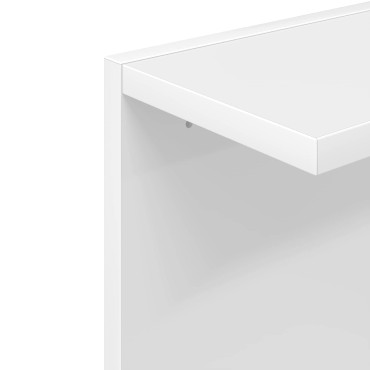 vidaXL Ράφι Τοίχου Λευκό 22x15x100cm Επεξεργασμένο Ξύλο 1 τεμ.