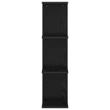 vidaXL Ράφι Τοίχου Μαύρη Δρυς 22x15x100cm Επεξεργασμένο Ξύλο 1 τεμ.