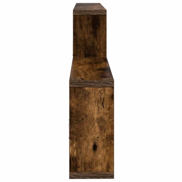 vidaXL Ράφι Τοίχου Καπνισμένο Ξύλο Δρυός 130x10x50cm 1 τεμ.
