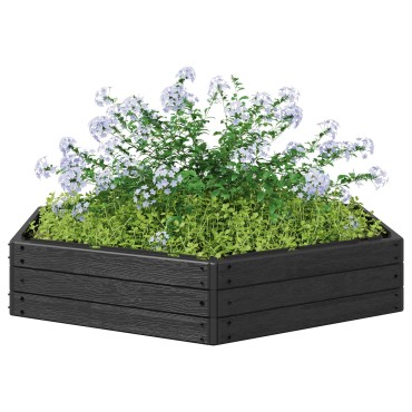 vidaXL Ανεβασμένο Κρεβάτι Μαύρο 148 x 129 x 25 εκ PP