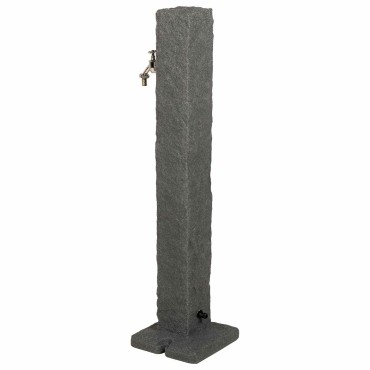 vidaXL Δεξαμενή Κήπου Ανθρακί 26 x 26 x 98 εκ. PE