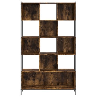 vidaXL Βιβλιοθήκη Καπνιστή Δρυς 102x28x172cm από Επεξεργασμένο Ξύλο 1 τεμ.