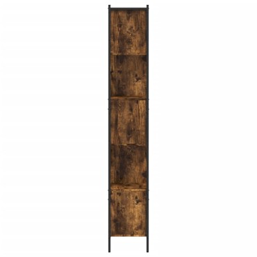vidaXL Βιβλιοθήκη Καπνιστή Δρυς 102x28x172cm από Επεξεργασμένο Ξύλο 1 τεμ.