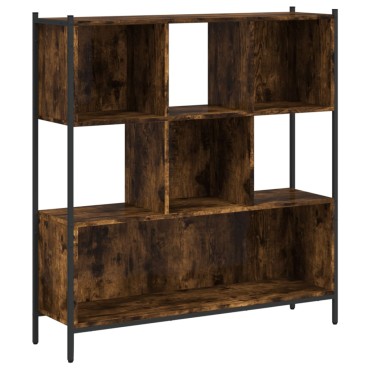 vidaXL Βιβλιοθήκη Καπνιστή Δρυς 102x28x172cm από Επεξεργασμένο Ξύλο 1 τεμ.