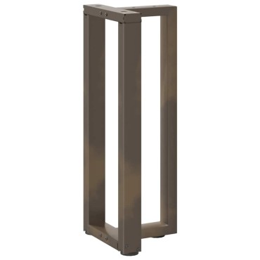 vidaXL Πόδια Κονσόλας σε Σχήμα Τ, 2 τεμ. Μαύρο 25x28x(72-73)cm Ατσάλι