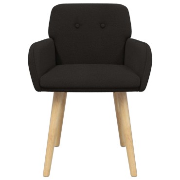 vidaXL Καρέκλες φαγητού 4 τεμ. Μπουκλέ Μαύρο 59x56,5x85 εκ