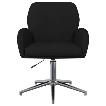vidaXL Καρέκλες Γραφείου με Περιστροφή 2 τεμ. 54x58x90cm Μαύρο