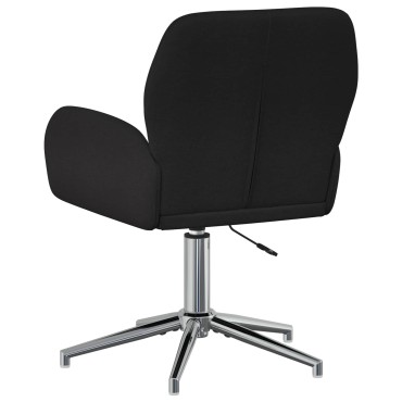 vidaXL Καρέκλες Γραφείου με Περιστροφή 2 τεμ. 54x58x90cm Μαύρο