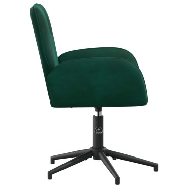 vidaXL Καρέκλες Γραφείου με Περιστροφή 2 τεμ. 54x55x90cm Βελούδο