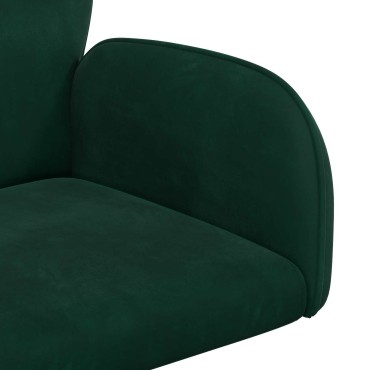 vidaXL Καρέκλες Γραφείου με Περιστροφή 2 τεμ. 54x55x90cm Βελούδο