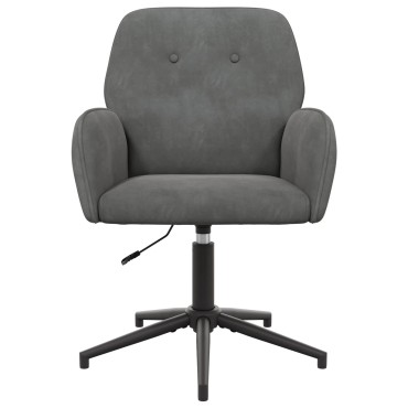 vidaXL Καρέκλες Γραφείου με Περιστροφή 6 τεμ. 54x55x90cm Βελούδο