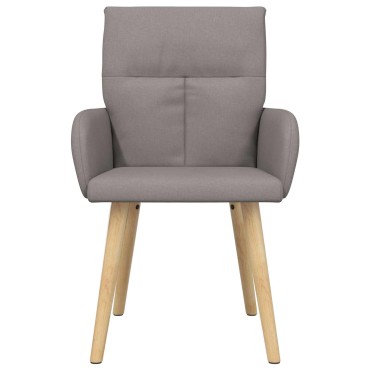 vidaXL Καρέκλες φαγητού 4 τεμ. Ύφασμα Taupe 60x56x96 εκ