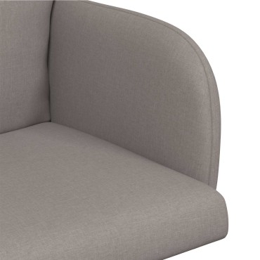 vidaXL Καρέκλες φαγητού 4 τεμ. Ύφασμα Taupe 60x56x93cm