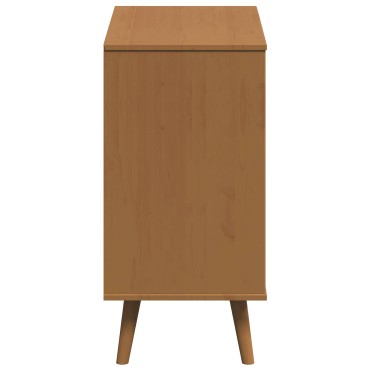 vidaXL Κουτί με συρτάρια MOLDE Καραμέλα 80x40x80cm
