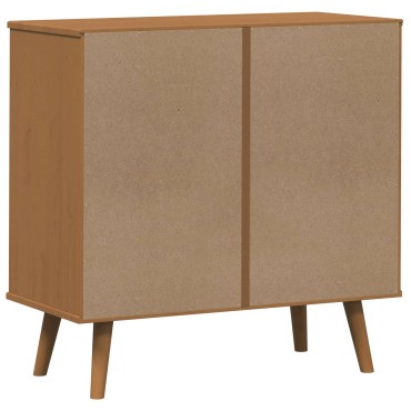 vidaXL Κουτί με συρτάρια MOLDE Καραμέλα 80x40x80cm