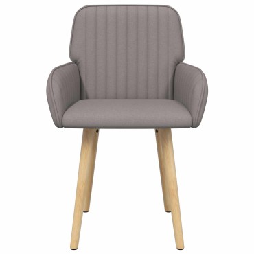 vidaXL Καρέκλες φαγητού 2 τεμ. Ύφασμα Taupe 56,5x50x87,5cm