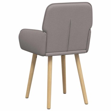 vidaXL Καρέκλες φαγητού 2 τεμ. Ύφασμα Taupe 56,5x50x87,5cm