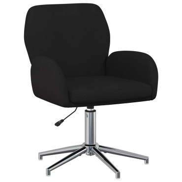 vidaXL Γυροσκοπική Καρέκλα Γραφείου 54x58x90cm Μαύρο Ύφασμα 1 τεμ.