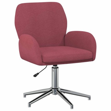 vidaXL Γυροσκοπική Καρέκλα Γραφείου 54x58x90cm Κόκκινο Ύφασμα 1 τεμ.