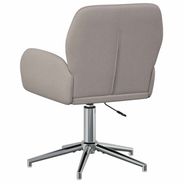 vidaXL Γυροσκοπική Καρέκλα Γραφείου Ύφασμα 54x58x90cm Taupe 1 τεμ.