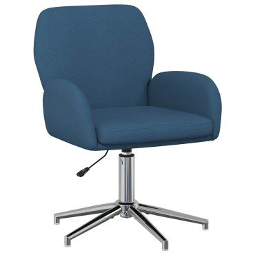 vidaXL Γυροσκοπική Καρέκλα Γραφείου 54x58x90cm Μπλε Ύφασμα 1 τεμ.