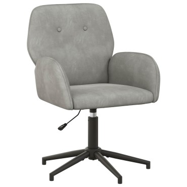 vidaXL Γυροσκοπική Καρέκλα Γραφείου 54x55x90cm Ανοιχτό γκρι 1 τεμ.